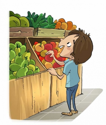 Alfredo y las verduras