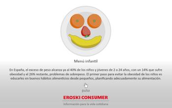 Infografía Alimentos Menú infantil