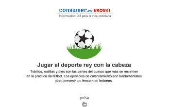 Infografía Jugar al deporte rey con la cabeza