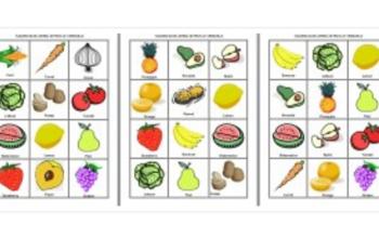 Lotería de frutas y verduras