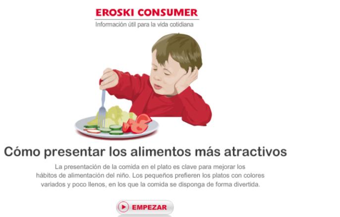 Cómo presentar los alimentos más atractivos para los niños