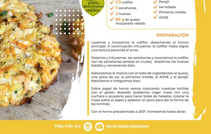 RECETAS CENAS PARA PEQUES